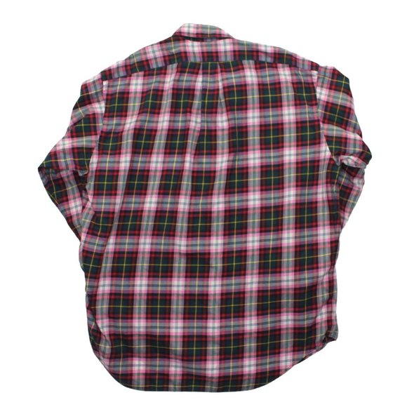 Polo Ralph Lauren Pink Checkered Button Front Casual Mens Prep Shirt sz L - Picture 3 of 4